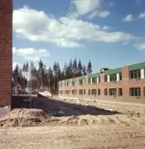Bostadsområde Brickebacken under byggnation, 1970-tal
