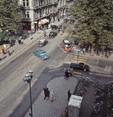 Trafik på Drottninggatan, 1960-tal