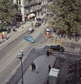 Trafik på Drottninggatan, 1960-tal