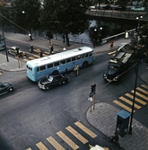 Trafik på Drottninggatan, 1960-tal