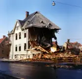 Rivningshus på Idrottsvägen 14, 1970-tal