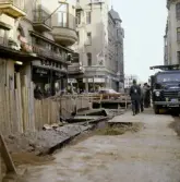 Gatuarbete på Fredsgatan, 1960-tal