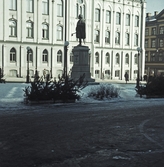 Engelbrektstatyn vid Rådhuset på Stortorget, 1960-tal