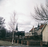 Vy mot Lindesbergs kyrka, 1976