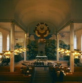 Interiör från Kumla kyrka, 1974