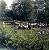 Friluftsgudstjänst vid Riseberga klosterruin, 1965