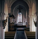 Interiör från Sköllersta kyrka, 1975-04-17