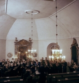 Interiör från Gräve kyrka, 1970-tal