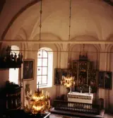 Interiör från Ödeby kyrka, 1960-tal