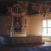 Interiör från Järnboås kyrka, 1970-tal