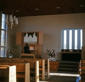 Interiör från Nyhyttans kyrka, 1970-tal