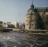 Översvämmning  vid Örebro slott, 1960-tal