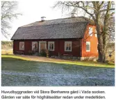 Stora Benhamra Gård i Vada socken