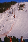 Liften och nedere delen av backen i Storstenshöjden, 1970-tal
