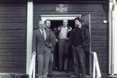 Carl Mossberg, Lennart Rosander, ?, Pär Stolpe vid Båtmansmuseet i Österåker.