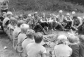Ungdomsverksamhet. Ungdomsläger arrangerat av Nacka hembygdsförening i augusti 1985.