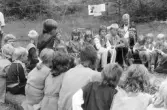 Ungdomsverksamhet. Ungdomsläger arrangerat av Nacka hembygdsförening i augusti 1985.