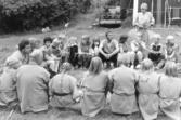 Ungdomsverksamhet. Ungdomsläger arrangerat av Nacka hembygdsförening i augusti 1985.