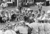 Ungdomsverksamhet. Ungdomsläger arrangerat av Nacka hembygdsförening i augusti 1985.