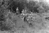 Ungdomsverksamhet. Ungdomsläger arrangerat av Nacka hembygdsförening i augusti 1985.