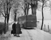 Livsmedelsbuss som rullade i Linköping 1951
