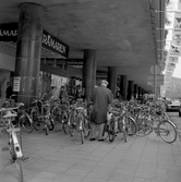Cykelparkering vid Krämaren, 1970-tal