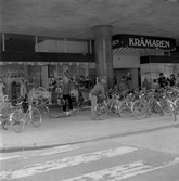 Cykelparkering vid Krämaren, maj 1978
