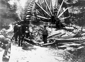 Rivning av vattenhjul, 1916