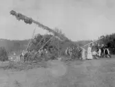 Resning av midsommarstång, 1910-tal