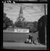 539 Söder. Skylt för handelsträdgård nedanför Sofia kyrka.