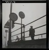 542/B Dimma. Trafikskyltar. Stoppgräns.