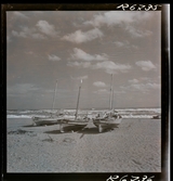 568 F. Stieg Trenter, Torremolinos. Fiskebåtar på stranden.