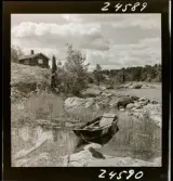 568/1 Trenter Stieg Sommar-Gåtebo. Tagning ateljén.