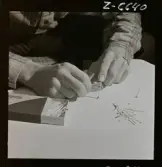 585/N Tändstickor för Åtvidaberg International Review Tagning på Trycksaksreklam m. Lillemor