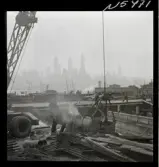 1690 New York allmänt (N.Y. Herald Tribune). Byggarbetsplats.