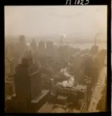 1690 A New York, allmänt. Vy över stadens skyskrapor.