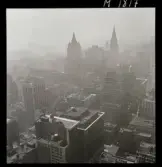 1690 A New York, allmänt. Vy över stadens skyskrapor.