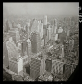 1690 A New York, allmänt. Vy över stadens skyskrapor.