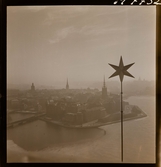 1723 B Stämningsmotiv, Stockholm Feb 1948; Stämningsbilder över Sthlm från Stadshuset Mars 1948