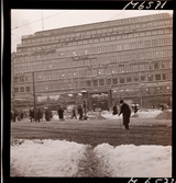 1723 B Stämningsmotiv, Stockholm Feb 1948; Stämningsbilder över Sthlm från Stadshuset Mars 1948