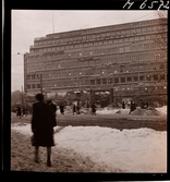 1723 B Stämningsmotiv, Stockholm Feb 1948; Stämningsbilder över Sthlm från Stadshuset Mars 1948