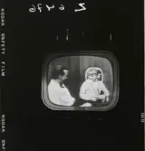 2455 Television Tak för TV; Sändning; Från utsändn. T-V-Studion + KWG på TV . Fotograf K W Gullers i TV-studio vid inspelning av fotografi-kurs.  