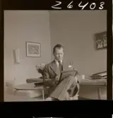 2372 Stockholm-tidningen Brusewitz o Örtengren på studion för intervju