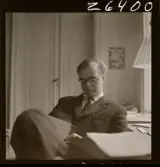 2376 Stockholm-tidningen Brusewitz o Örtengren på studion för intervju