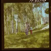 2373/51 Astra Gammal man på promenad med barn för Know How