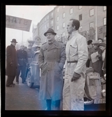 Landby, Olof, till höger fru Landby, Bengt Carlqvist, rikspokalen, 1946.