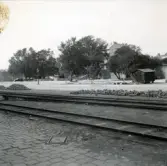 Järnvägsräls på Kvarnholmen vid bastionen Johannes Rex.