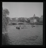 Båt kantrar på Strömmen, 1947.