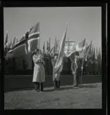 Första maj-möte på Gärdet, 1 maj 1945.