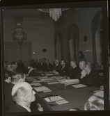 Olympiska kommittén sammanträder på Strömsborg 1946.
